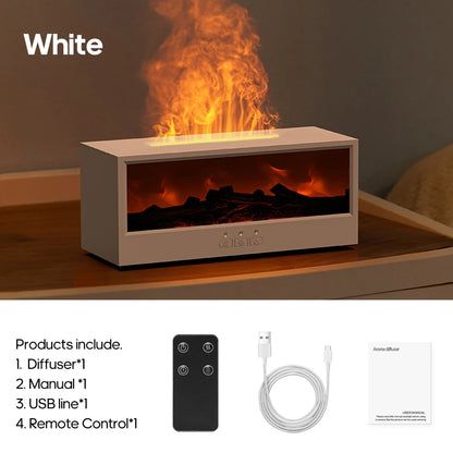 Fireplace Flame Diffuser™  Cozy Humidifier & Aromatherapy