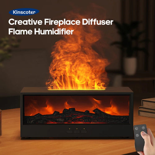 Fireplace Flame Diffuser™  Cozy Humidifier & Aromatherapy
