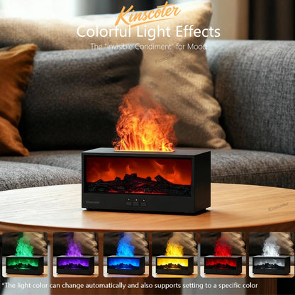 Fireplace Flame Diffuser™  Cozy Humidifier & Aromatherapy